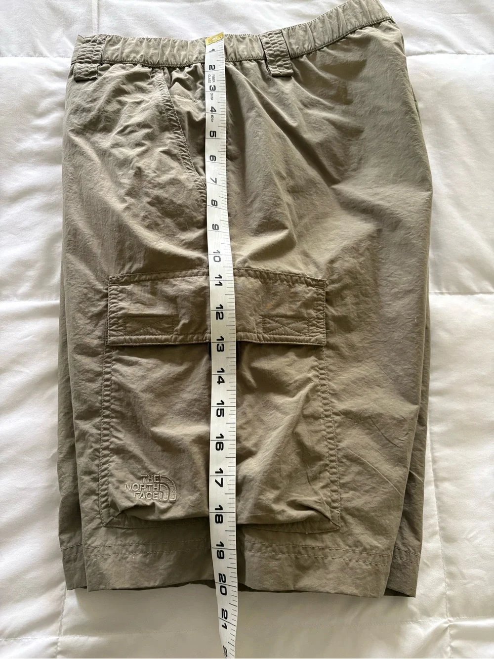 The North Face Cargo Shorts 100% Nylon Sz M Ins 9.5”Stowable Hike Climb Gorpcore